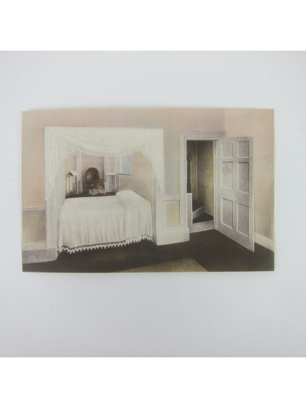 Vintage Postcard Charlottesville Virginia Monticello Thomas Jefferson Alcove Bed